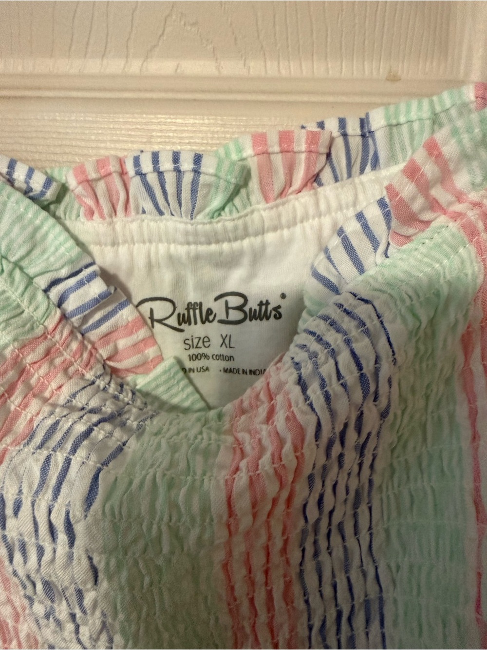 Women’s Pastel Striped Sundress - Pink, Blue & Mint - Picture 4 of 5